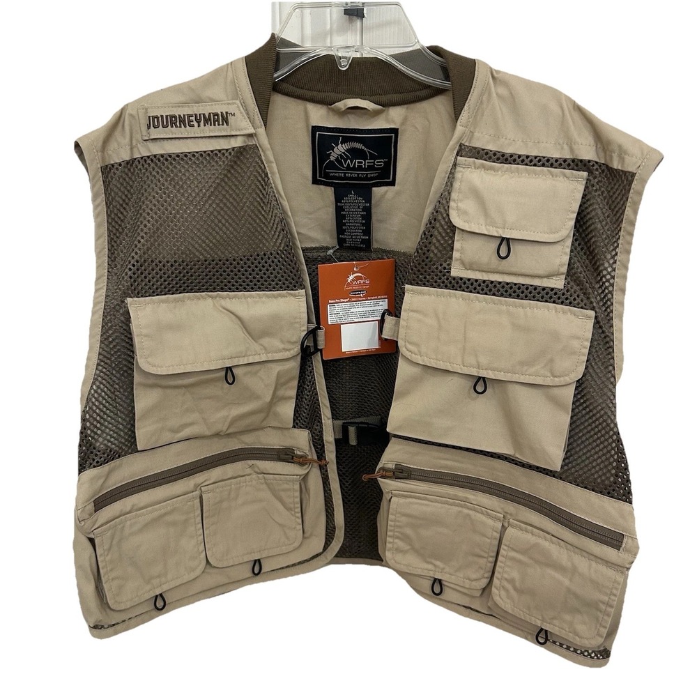 White River Fly Shop Journeyman Mesh Fly Fishing Vest Size L  New With Tags